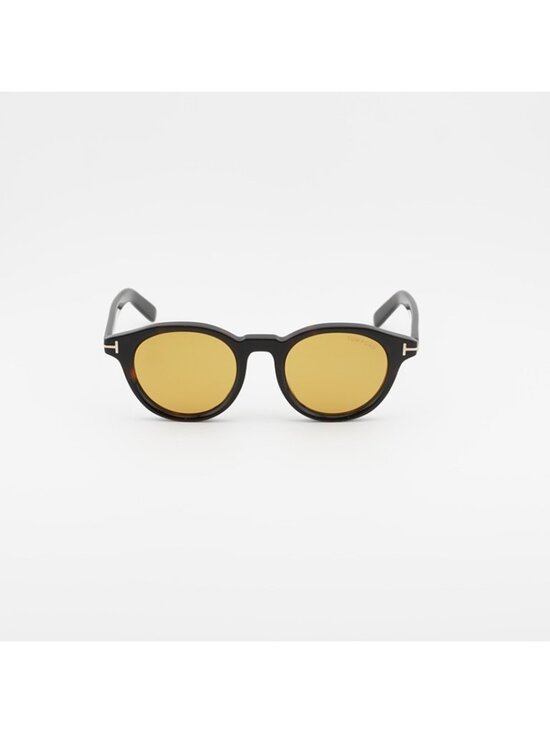 Tom Ford FT1123-D 52E Sunglasses Havana Round Frame, Brown  display picture 1